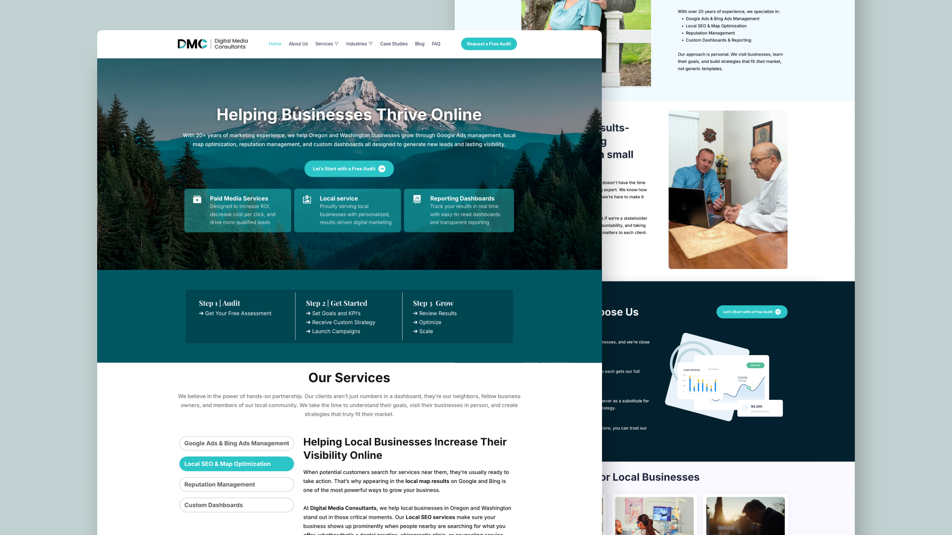 DMC | Website Design b2b brand identity branding business identity design graphic design logo seo ui ux website