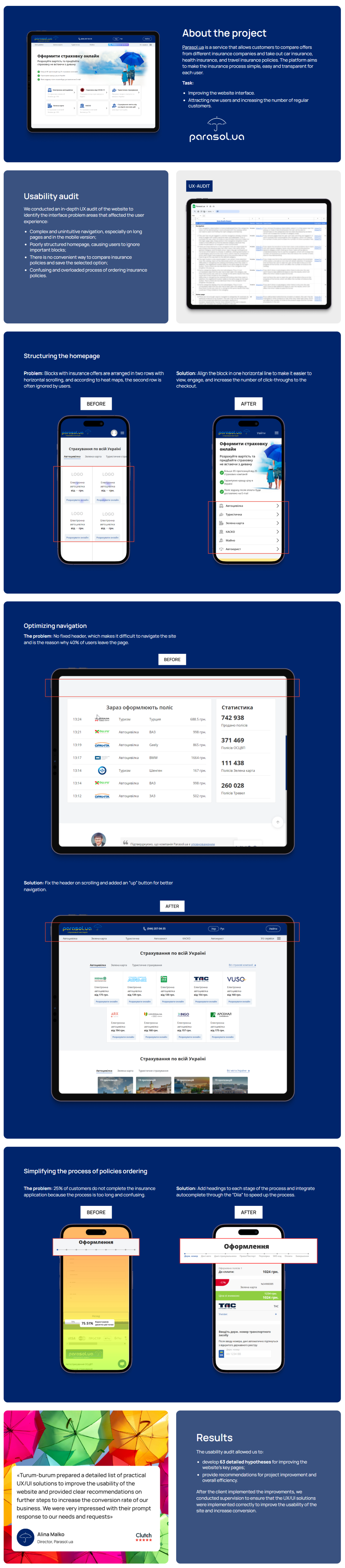UX audit for a Ukrainian online insurance service nav bar design navigation ui ui ui design ui ux design ui ux design examples ui ux designer usability audit ux audit ux ui web design agency web redesign website design agency website ui design