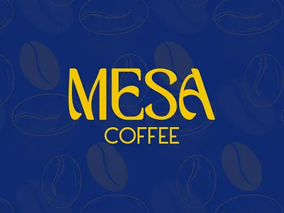 MESA COFFEE Wordmark Logo brand identity brand logo branding cafe cafe branding coffee custom design identity label logo logo design logotype loog lgoo lgo modern restaurant simple typeface typography wordmark