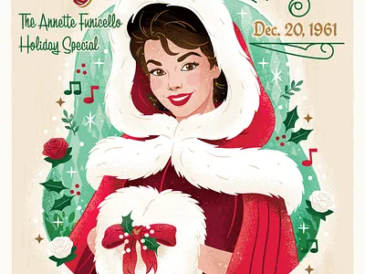 Annette Funicello Tribute Poster disney illustration portrait poster