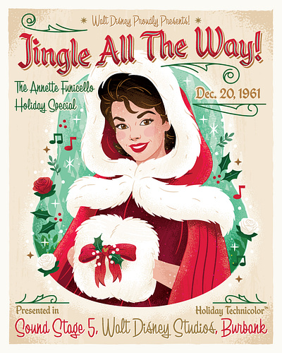 Annette Funicello Tribute Poster disney illustration portrait poster