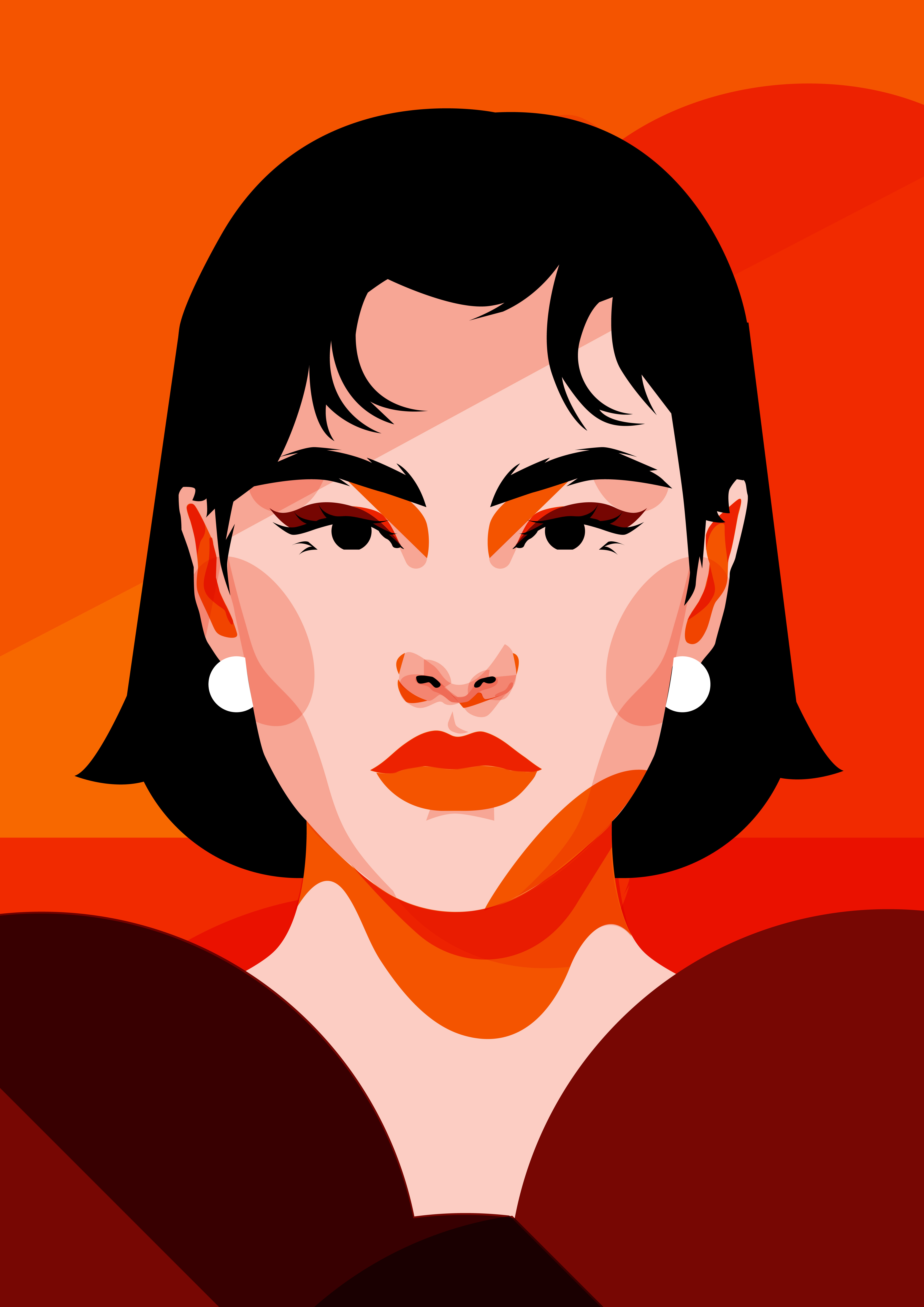 2554 abstract branding composition design editorial editorial illustration glamour illustration laconic lines minimal portrait portrait illustration poster vector vector illustration woman illustration woman portrait