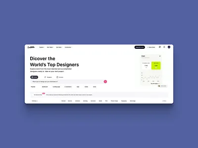 Designer Discovery – Clean Web UI Concept