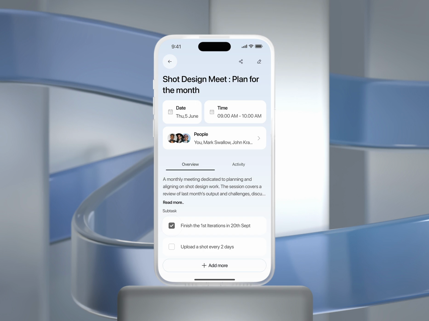 Example of Task Management App