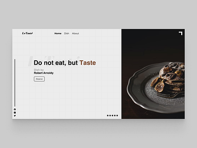 LeTaste - Luxury Fine Dining best branding design dine dining dish fine dining food luxe luxury minimalist minimalistic online restaurant template top ui website website design website template