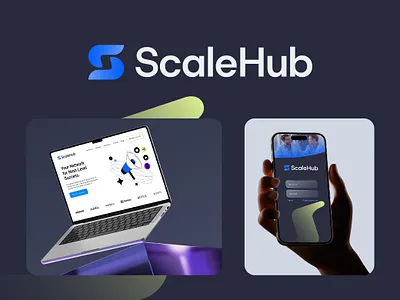 ScaleHub - Logo Design for Tech Platform app logo b2b logo brand identity branding consulting logo corporate logo design e commerce logo graphic design logo logo design minimal logo modern logo platform logo saas logo tech logo web3 logo