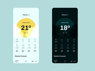 Weather App app climate conditions dailyui forecast mobile temperature ui uidesign weather