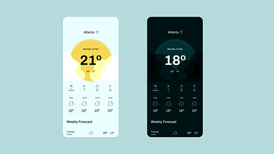 Weather App app climate conditions dailyui forecast mobile temperature ui uidesign weather