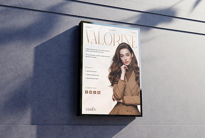 Fashion Flyer - Valorine banner brand identity branding brochure business corporate creative design fashion flyer graphic graphic design leaflet modern poster professional