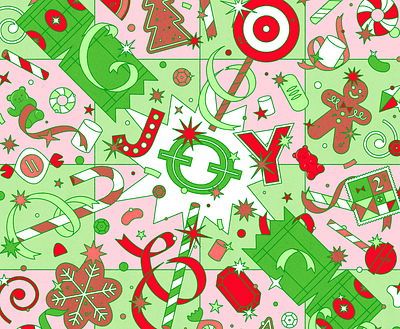Christmas Joy adobe christmas colour design digital food green holidays illustration illustrator joy lettering red type wip work xmas