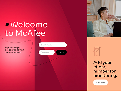 McAfee Rebrand branding design graphic design illustration typography ui ux