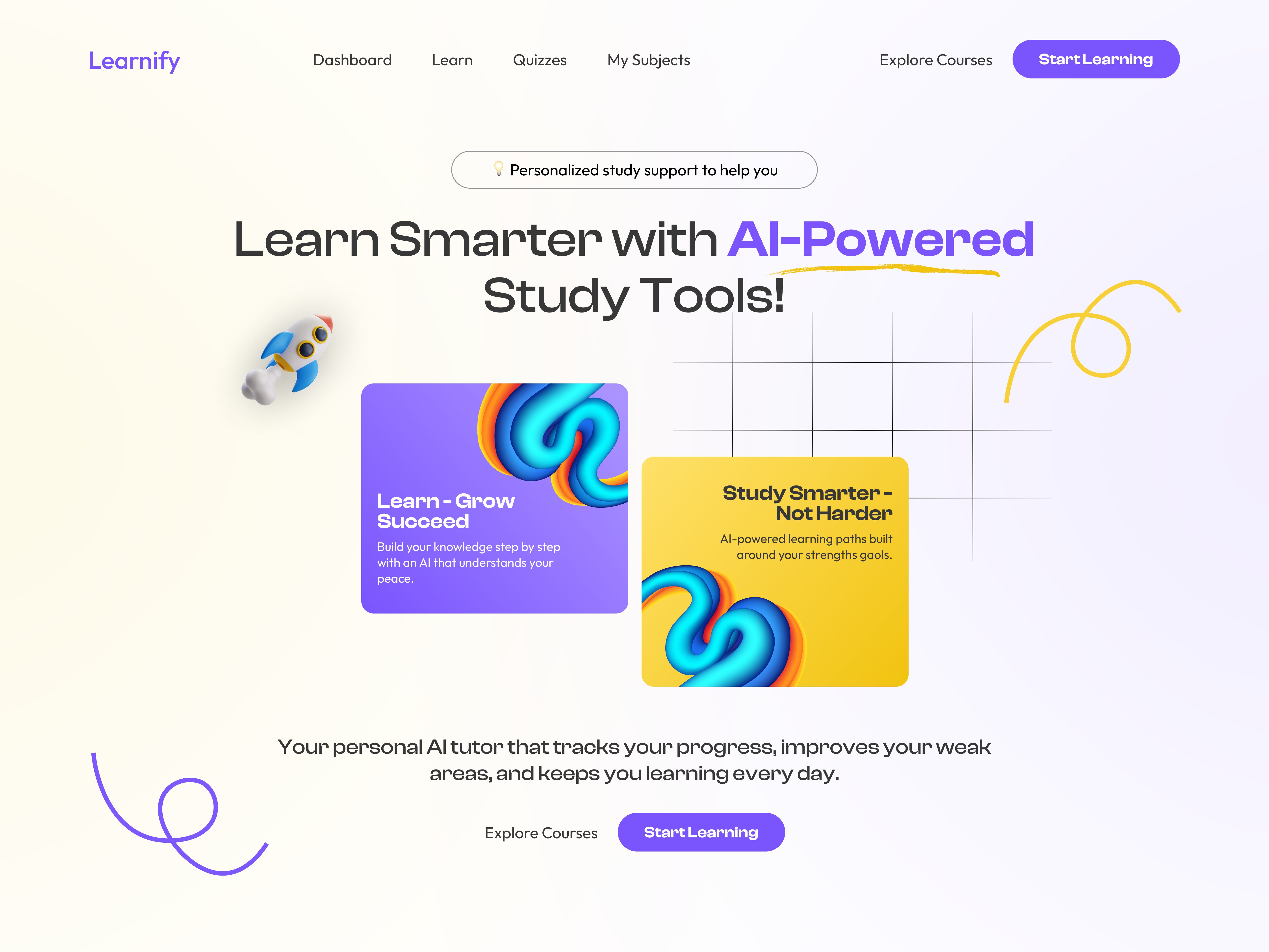 Study smarter with AI Intelligence figmadesign herosectionuidesign materialdesign mui sectiondesignui ui uiuxdesign userinterface uxdesign webherosectiondesign websitedesign