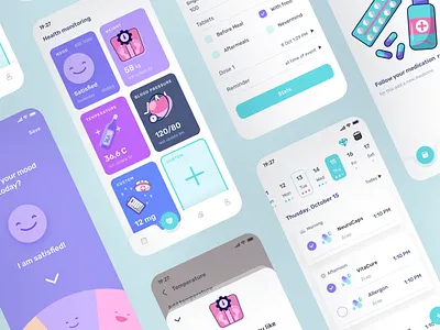 PillsAlert | Mobile App UI UX Design Medication Tracker IOS App app icon app store aso figma habit tracker healthcare app healthtech illustration ios app design iosapp medication tracker mobile app design mobile ui pills productivity app ui uiuxdesign wellness app