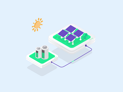 Power charging Lottie animation after effects animation energy isometric motion graphics