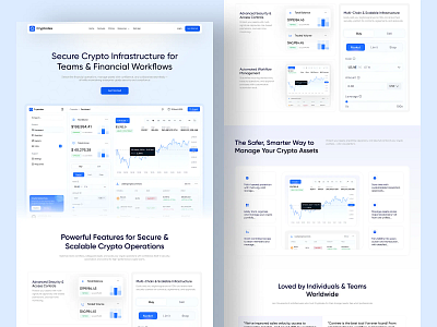 Fintech Website crypto homepage landing page saas web website website design
