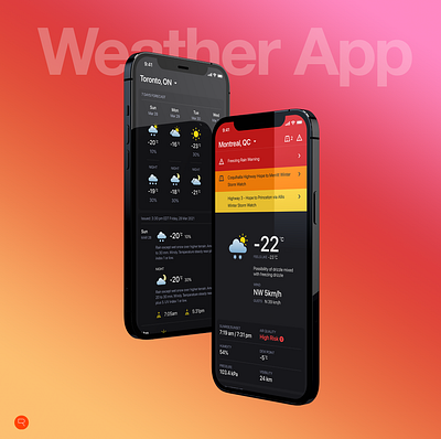 Official Canada Weather App app mobile app ui user interface ux