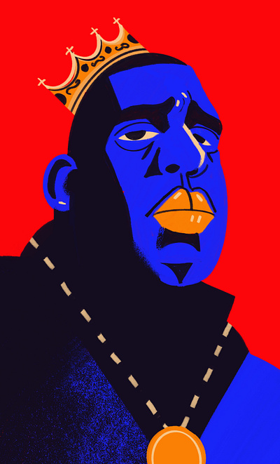 The Notorious B.I.G. character cool style illustrated illustration illustration style illustrator people portrait portrait of legend rap music rapper the notorious b.i.g.