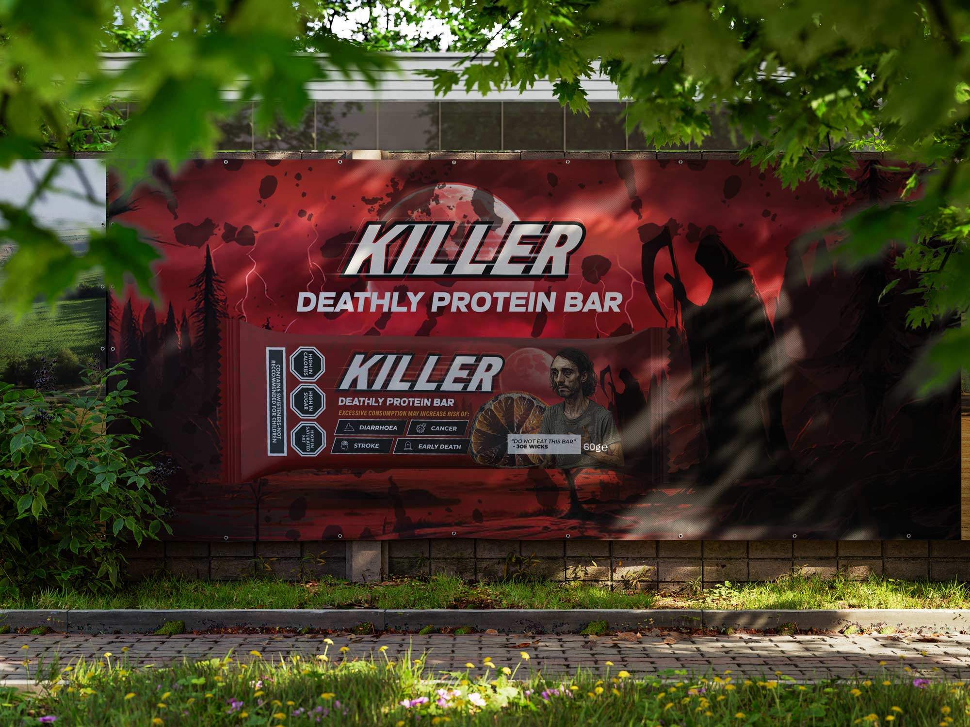 Killer Bar | Joe Wicks: Protein Bar Packaging Design