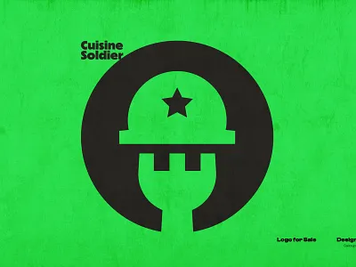 Cuisine Soldier Logo. branding chef chef soldier chef soldier logo cook cuisine soldier cuisine soldier logo design dual meaning logo folk soldier folk soldier logo graphic design logo logo design logo for sale military chef modern logo sailcupdesign veterinary