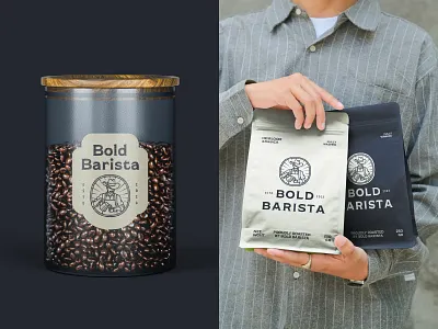 Bold Barista: Packaging Design artisan branding brand collateral brand design brand identity branding coffee branding coffee packaging creative presentation design inspiration identity design label design logo design modern branding package design packaging packaging design product design retail design visual identity