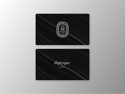 Fragrance brand membership card branding design illustration