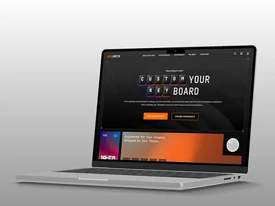 Custom Mechanical Keyboard Builder clean keyboard minimalist modern ui design web design website