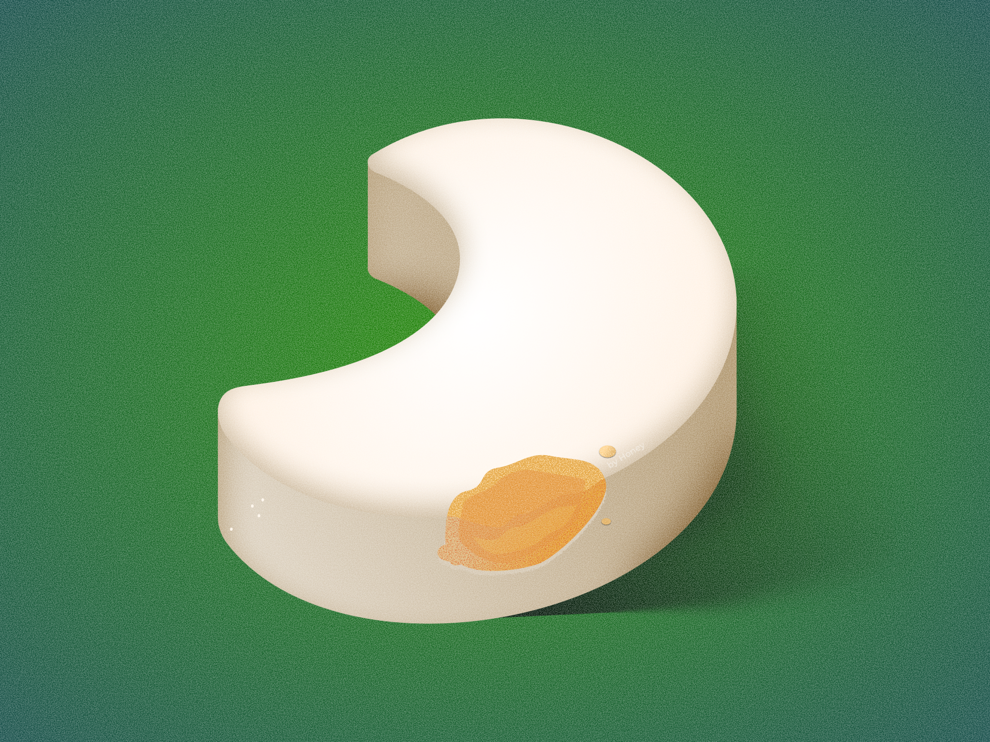 Snow White Cookie ❄️ 2d 3d christmas cookies design design graphic figma food graphic design illustration illustrator moon new year