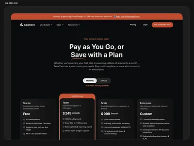 Pricing Page - Segment app design booking app branding clean creative dark mode design graphic design illustration logo plan pricing pricing page ui