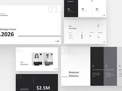 Modern Minimalist Pitch Deck Presentation branding business clean contemporary corporate elegant investor keynote minimal minimalist modern pitch deck presentation professional proposal simple sleek slides startup template