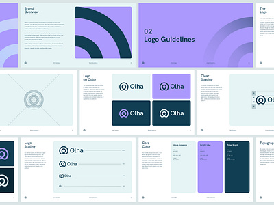 Olha - Brand Guidelines Design adventure brand guidelines branding clarity clean creative design explore geometric graphic design holiday location logo design modern tour tourism travel