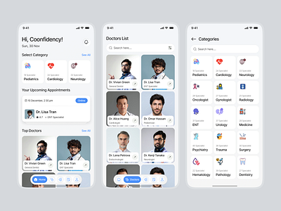 Healthcare Mobile App UIUX Design interface product service startup ui ux web