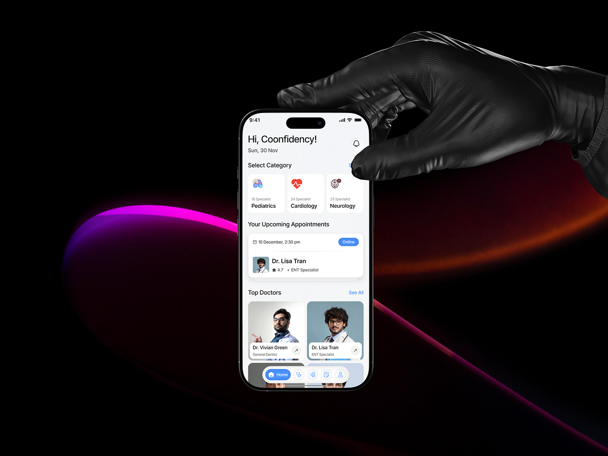 Healthcare Mobile App UIUX Design Image 1