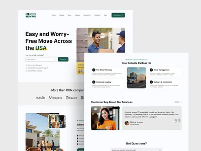 Moving Home Service Website bento booking branding cleaning cleaning service website featured service home service hvac website landing page modern website plumbing landing page plumbing website service website ui ui animation ux web design web designer website website design