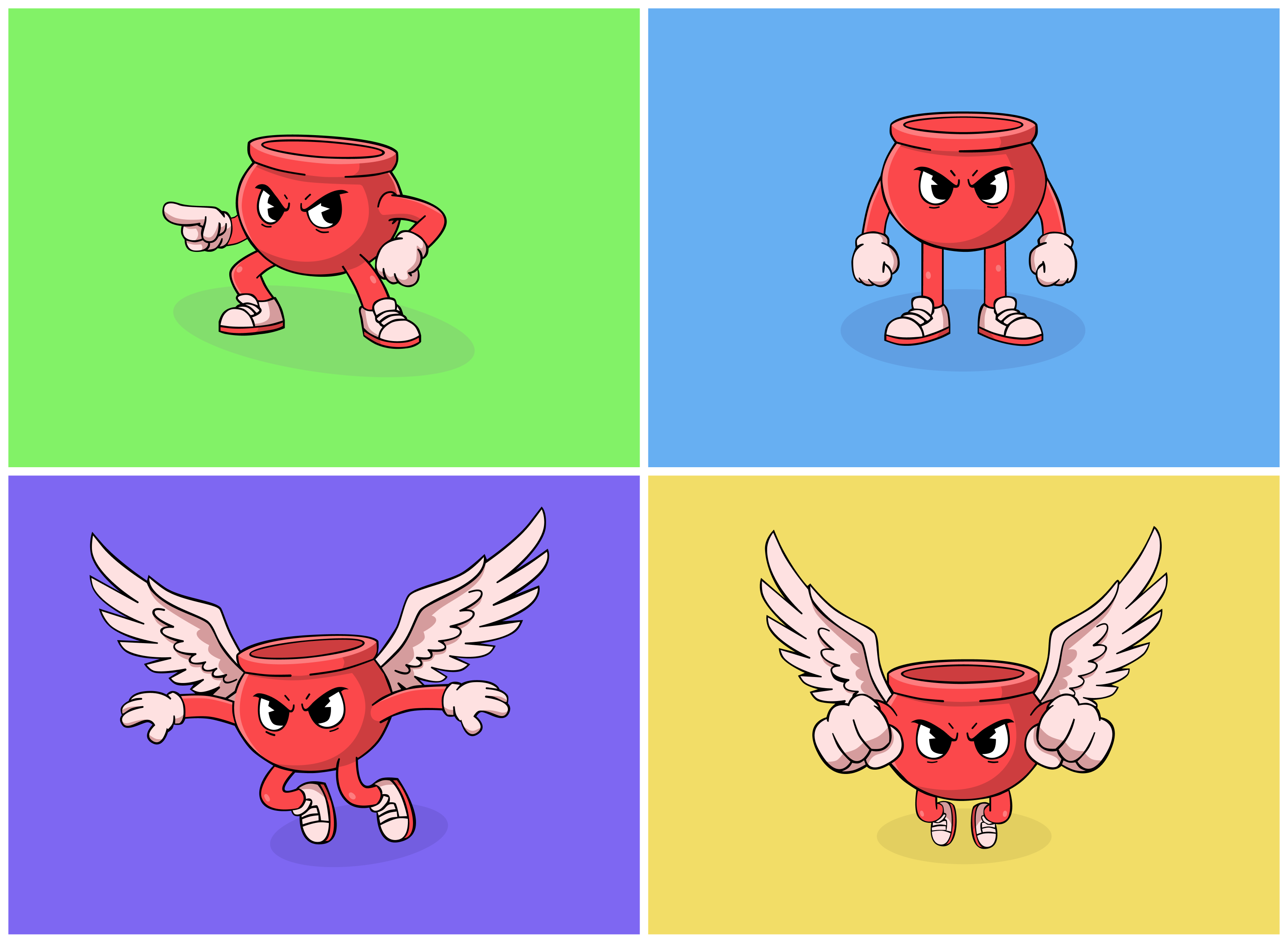 Rage Pot character design illustration illustrator ui ux vector