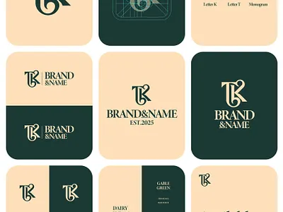 TK or KT monogram typography Exclusive Logo Design for Sale anhdodes branding calligraphy design icon letter letter k letter t logo logo design logo designer logodesign monogram symbol typography