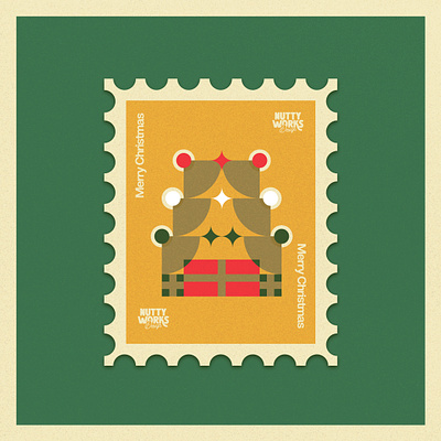 Merry Christmas! christmas card design graphic design icon illustration stamp