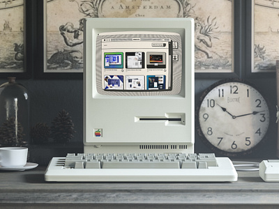 2023 Portfolio Website Design - 1984 Old Macintosh classics design macintosh ui ux web website