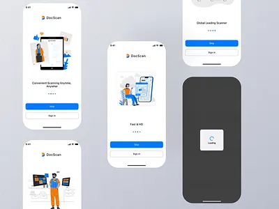 Onboarding Mobile UI appwalkthrough document documentscannerapp intro mobileapp onboardingui