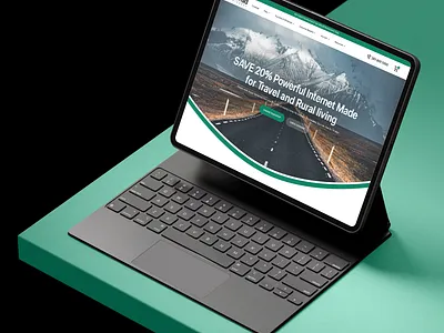 NOMAD - Internet Connection Service Website advanced networking branding business clean communication company design internet connection internet provider landing page logo modern money nomad internet server service provider uiux webflow