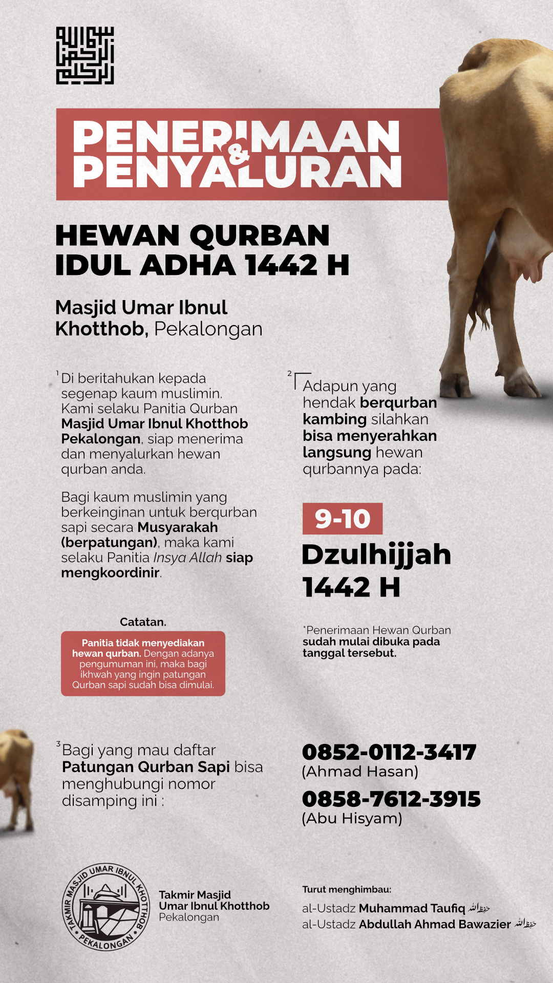 Poster Design: Qurban Animal Reception & Distribution adobe illustrator brand identity branding creative design feed design inspiration designer digital art flyer design flyer designer graphic design graphic designer illustration photoshop poster art poster design typography visual communication visual design visual identity