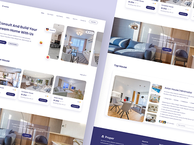 PROPER - Building Property apps architecture branding building consult decoration design home mobile property ui uidesign web design website