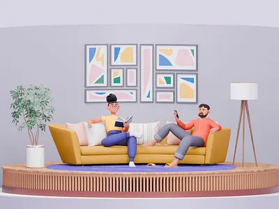 Find My Doctor 3d animation app character home medical motion design motion graphics