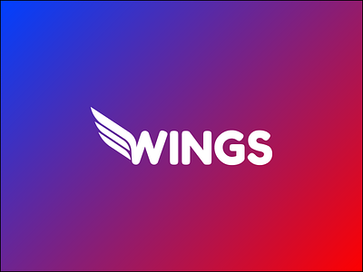 Wings with wings design logo
