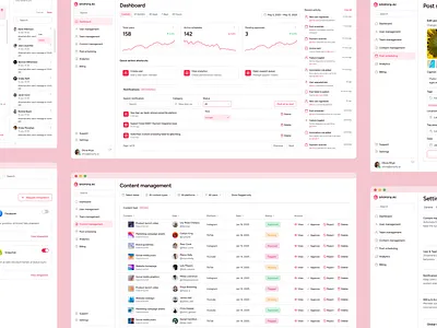 Snipify clean dashboard graphic design minimal ui user interface ux web