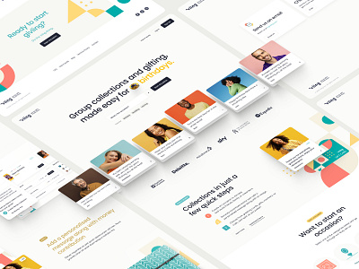 Viing Homepage — Group collections and gifting branding design mobile ui ux web
