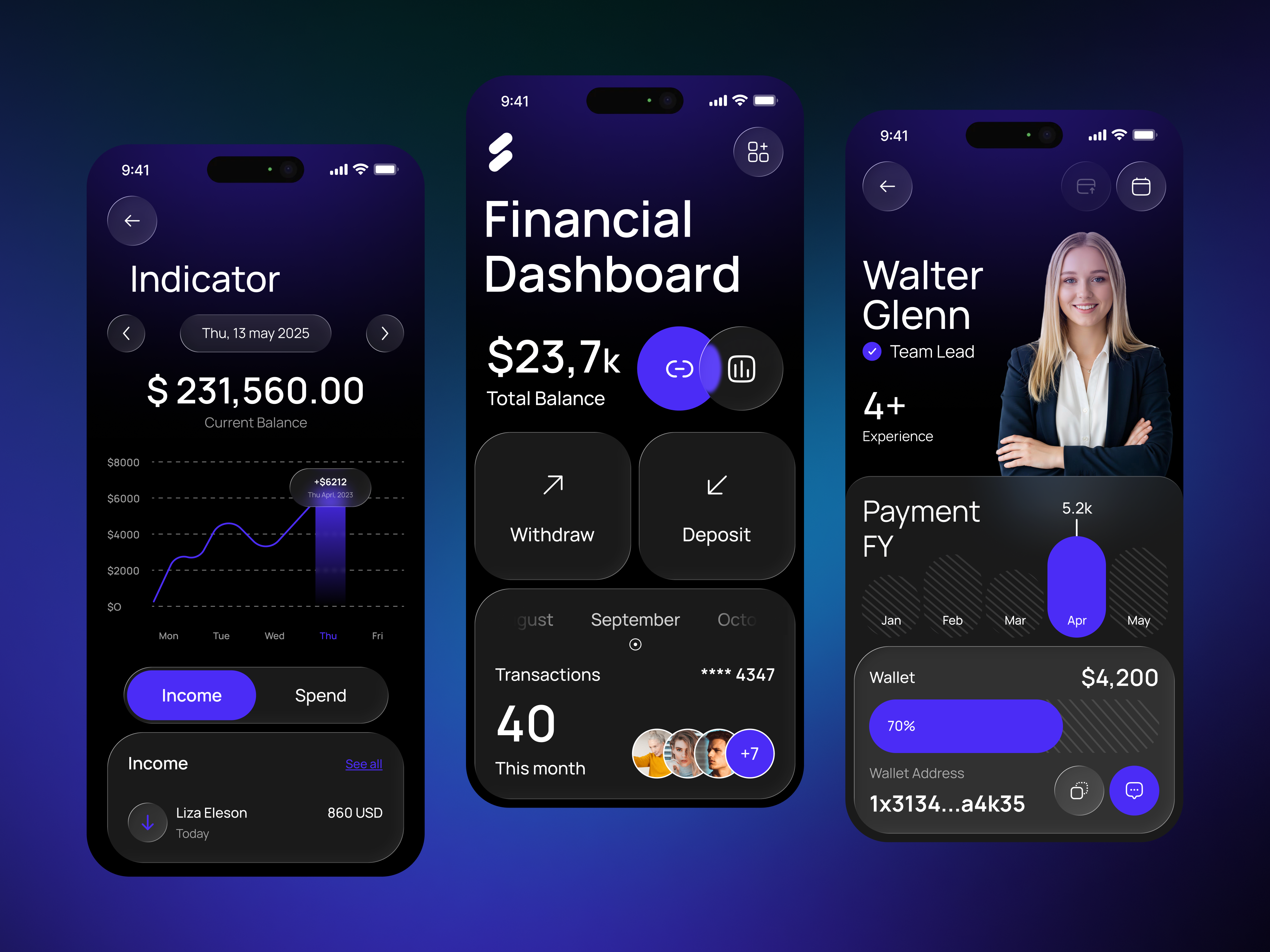 Example of Finance Mobile App Design