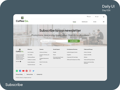 Subscribe #DailyUI #026 daily ui dailyui design subscribe ui