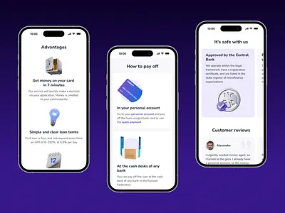 Mobile Website Design for Credit7 3d bank credit finance finance website financial fintech interface landing page loan mobile design mobile ui money responsive design service ui ux web design website