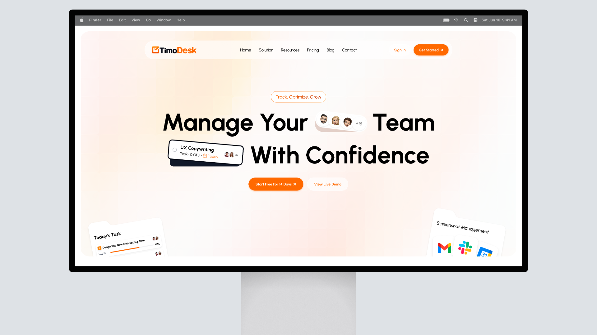 TimoDesk: Time Tracking & Team Management Solution activityreport casestudy dashboard digitalproduct landingpage productdesign productivity remotework saas saasdesign teammanagement techdesign timetracking uiux uxprocess workmanagement