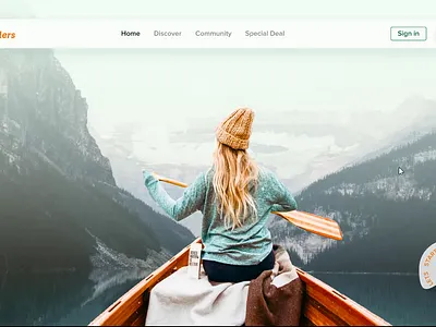 Traveler || Travelling Services Landing Page Website design landing page page prototype ui ux web web design webpage website website design